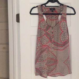 Sleeveless Printed 'Aqua' Blouse